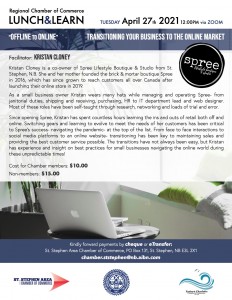 Offline to Online April 2021 Lunch & Learn Ad
