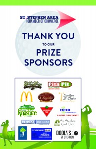 2022 Golf Tournament Prize Sponsor Thank You Poster